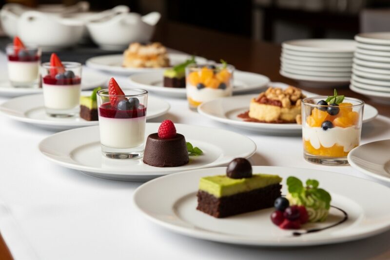 Dietetyczne desery, które często pojawiają się w cateringach