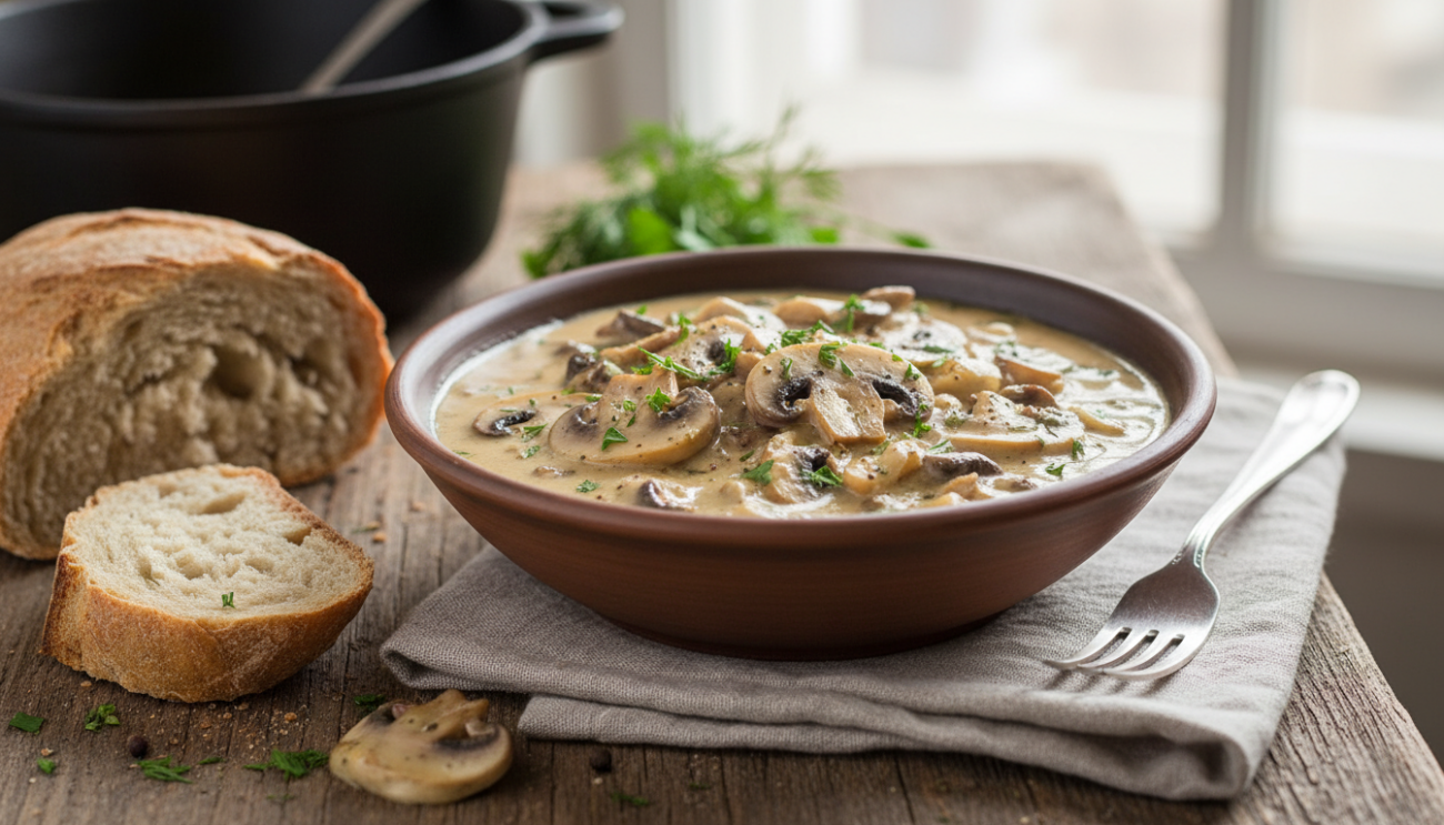 Aromatyczny sos grzybowy - sprawdzony przepis na aksamitny dodatek do każdego obiadu