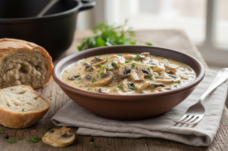Aromatyczny sos grzybowy - sprawdzony przepis na aksamitny dodatek do każdego obiadu