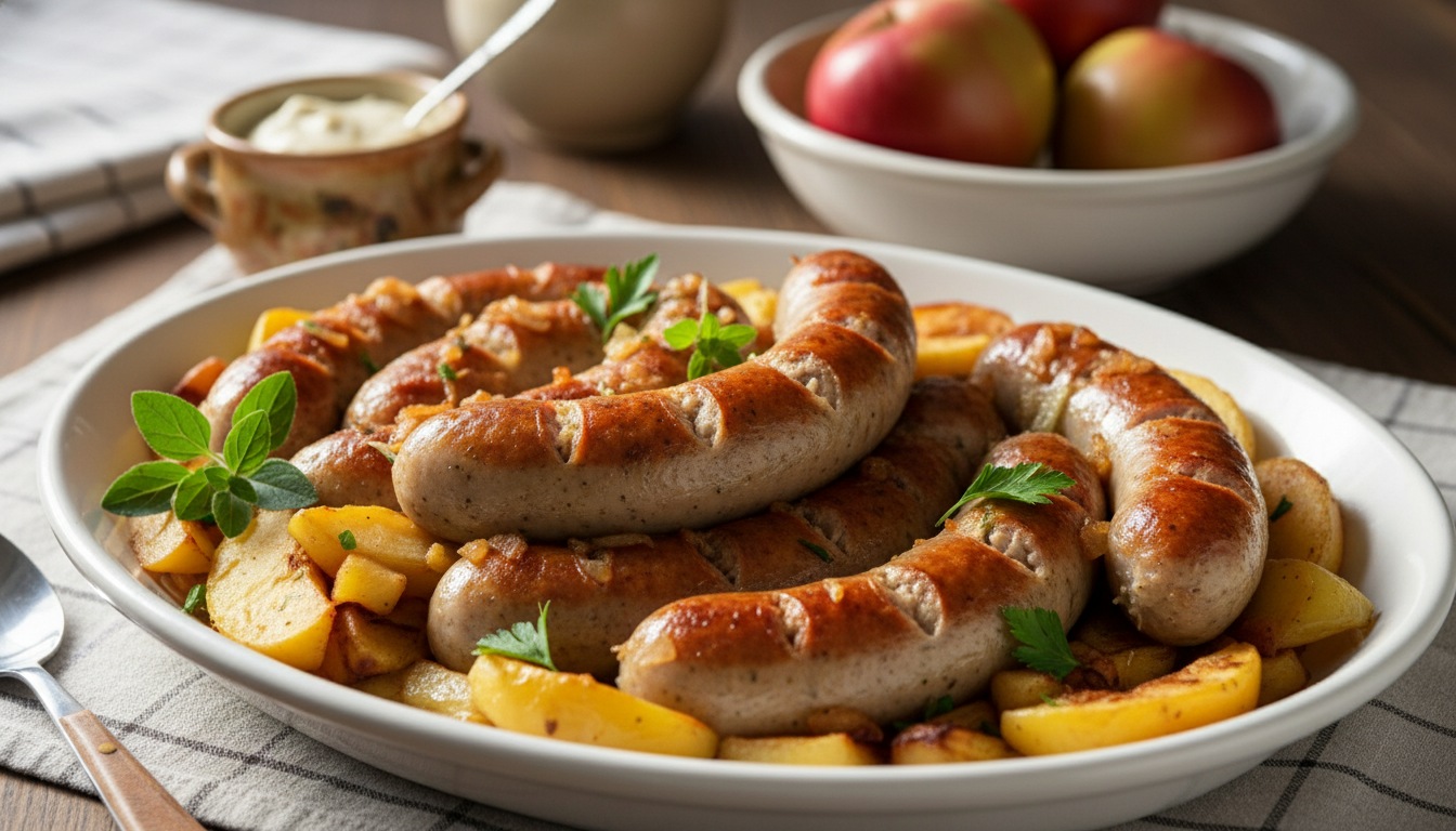 Biała kiełbasa pieczona przepis - poznaj sekret wyjątkowej soczystości i aromatu