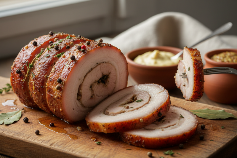 Boczek rolowany - przepis na obłędnie soczyste mięso które rozpływa się w ustach
