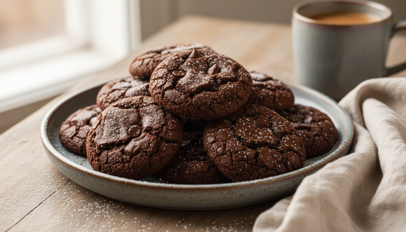 Ciasteczka brownie przepis - sekret idealnie miękkiego wnętrza i mocno czekoladowego smaku