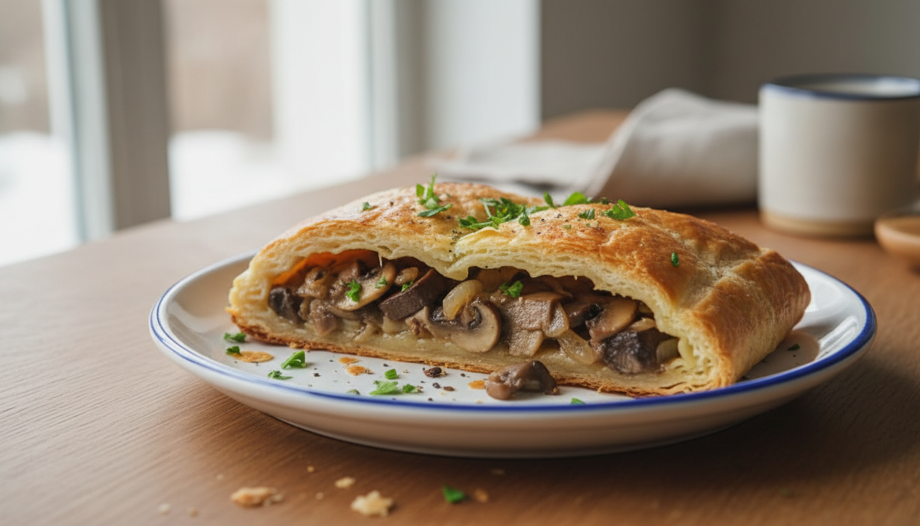 Ciasto francuskie z pieczarkami - sprawdzony przepis na chrupiącą przekąskę w kilka minut