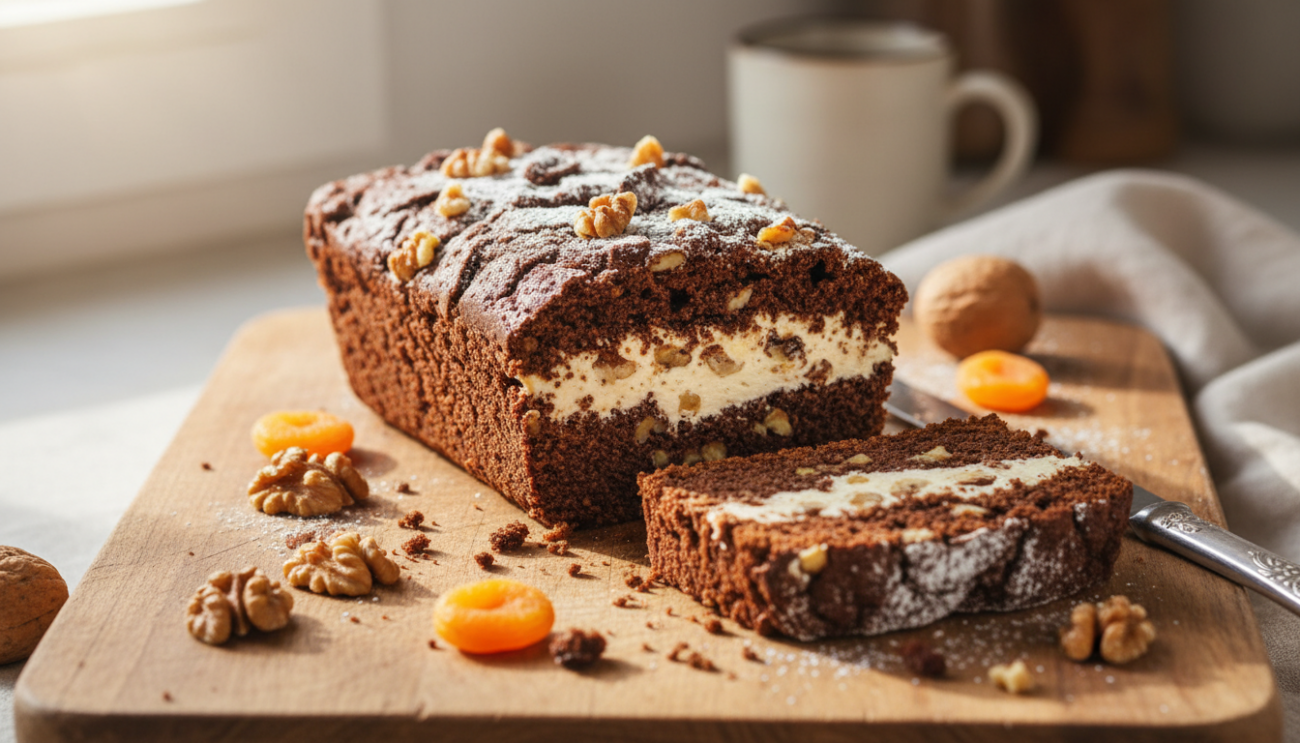 Ciasto salceson - przepis na obłędnie wilgotne ciasto z jabłkami i kakao