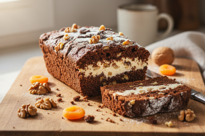 Ciasto salceson - przepis na obłędnie wilgotne ciasto z jabłkami i kakao