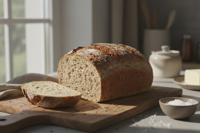 Domowy chleb przepis - prosty sposób na chrupiący bochenek jak z najlepszej piekarni