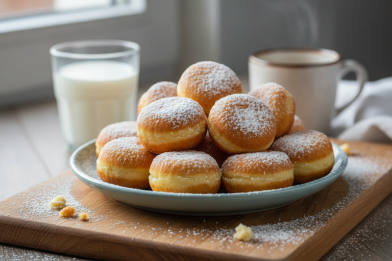 Ekspresowe mini pączki serowe - przepis na puszyste kuleczki w 15 minut