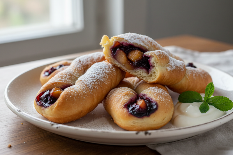 Fale dunaju - przepis na puszyste ciasto z wiśniami i aksamitnym kremem