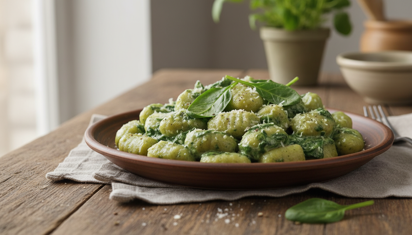 Gnocchi ze szpinakiem przepis - aksamitny sos i obłędny smak w kilka minut