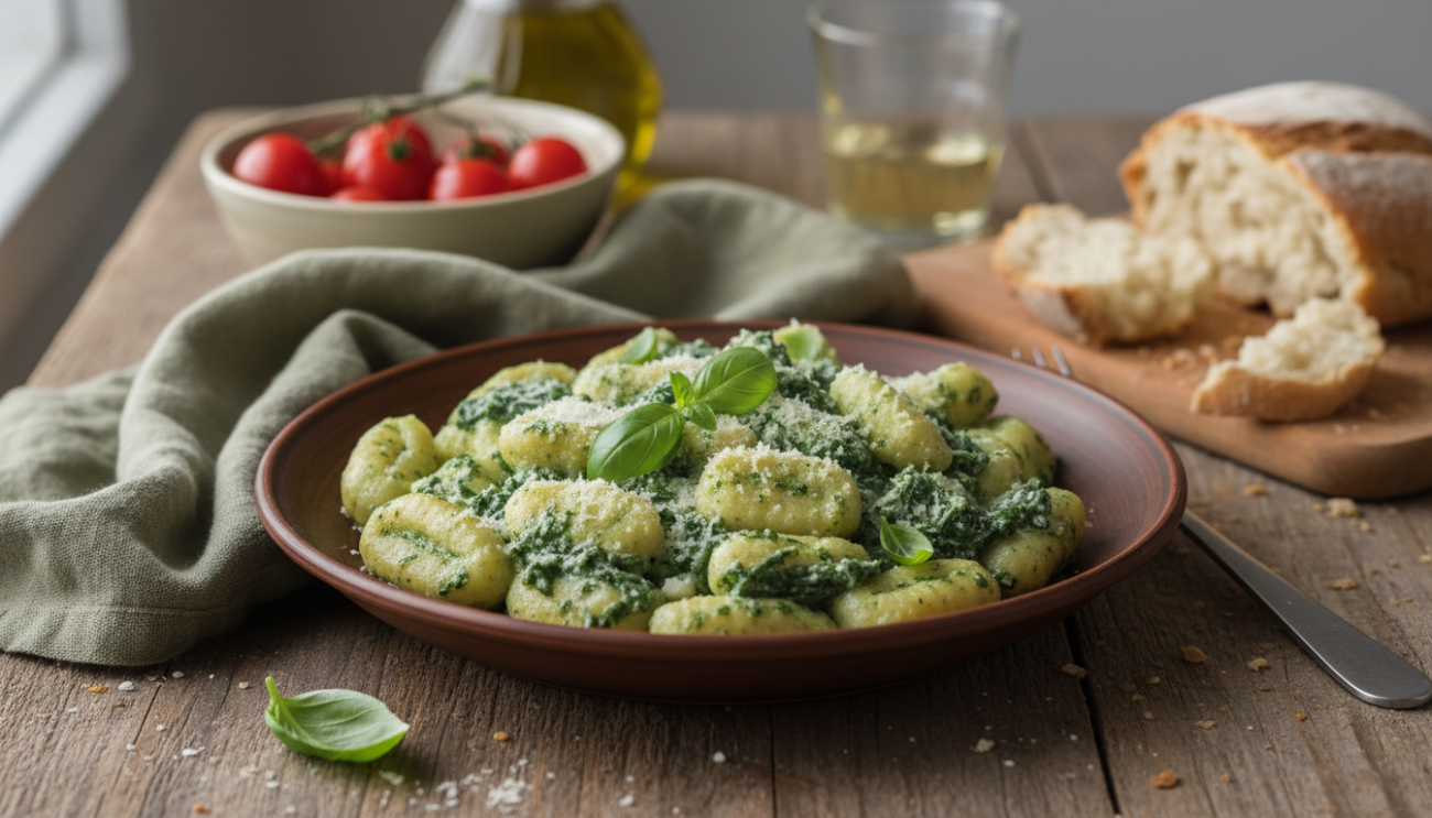 Gnocchi ze szpinakiem przepis - aksamitny sos i obłędny smak w kilka minut
