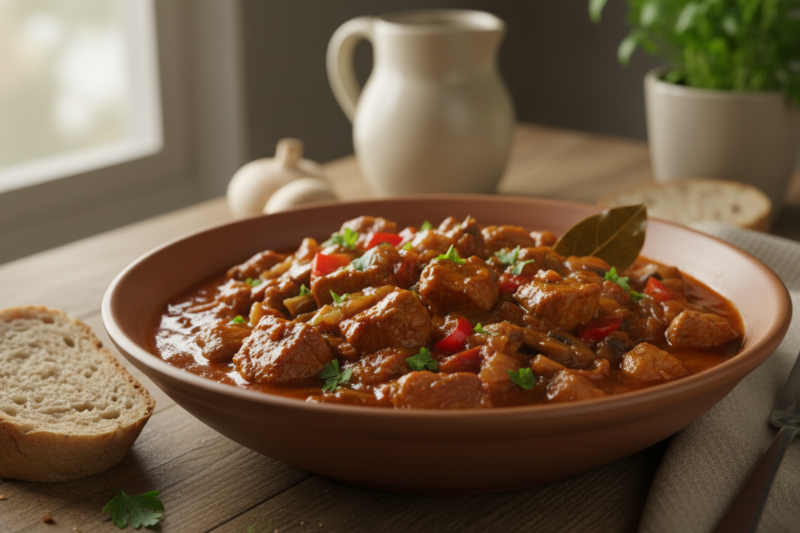 Gulasz z łopatki przepis - patent na mięso które rozpływa się w ustach