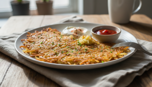 Hash browns – przepis na idealnie chrupiące i złociste placki ziemniaczane