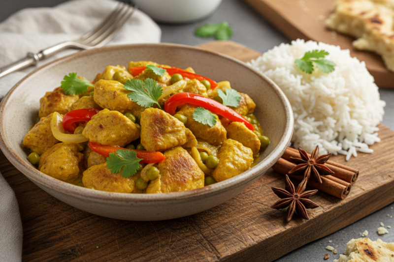 Kurczak w sosie curry - przepis na obłędnie aromatyczny i kremowy obiad dla każdego