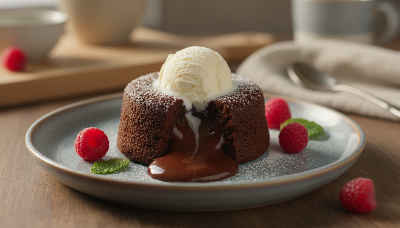 Lava cake przepis - sekret idealnie płynnego czekoladowego wnętrza