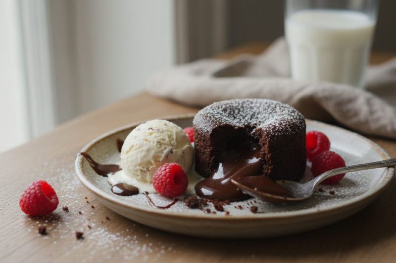 Lava cake przepis - sekret idealnie płynnego czekoladowego wnętrza