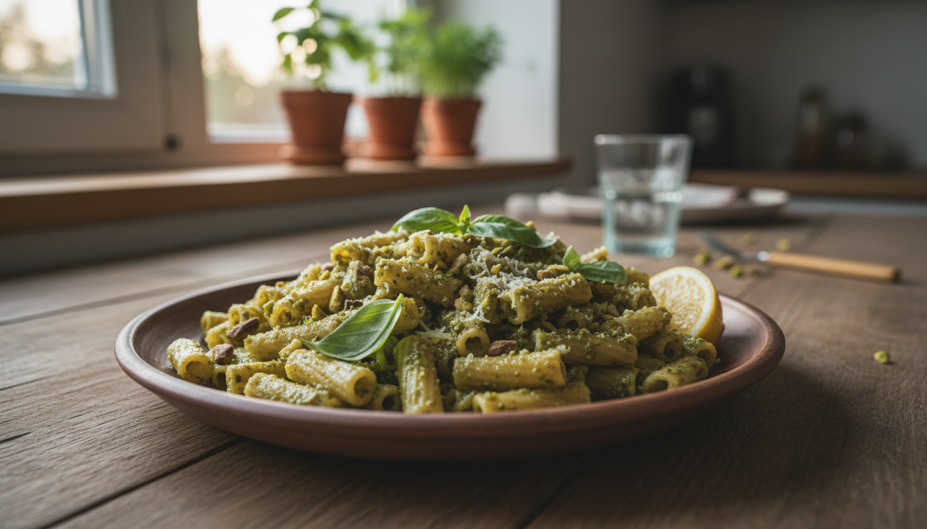 Najlepszy makaron z pesto - prosty przepis na obłędny obiad w 15 minut