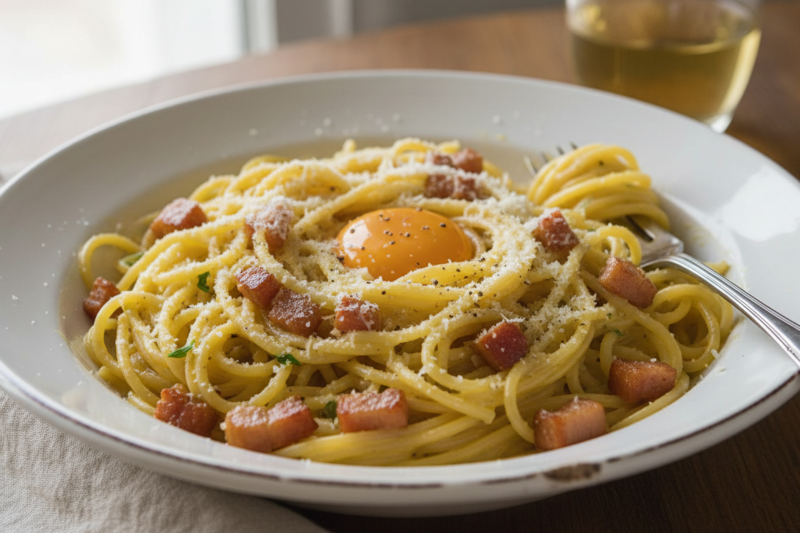 Najlepszy przepis na carbonara - poznaj sekret idealnie kremowego sosu bez śmietanki