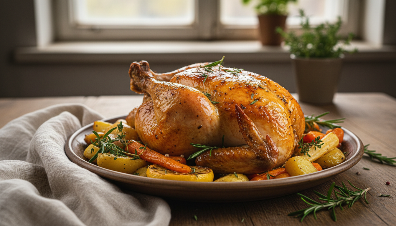 Najlepszy przepis na kurczaka pieczonego - sekret obłędnie chrupiącej skórki i soczystego wnętrza
