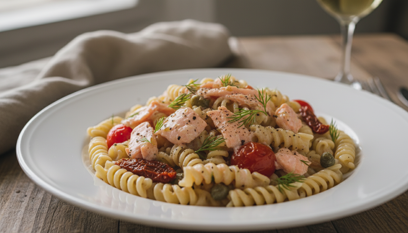 Najlepszy przepis na makaron z łososiem - obłędnie kremowy sos w 15 minut