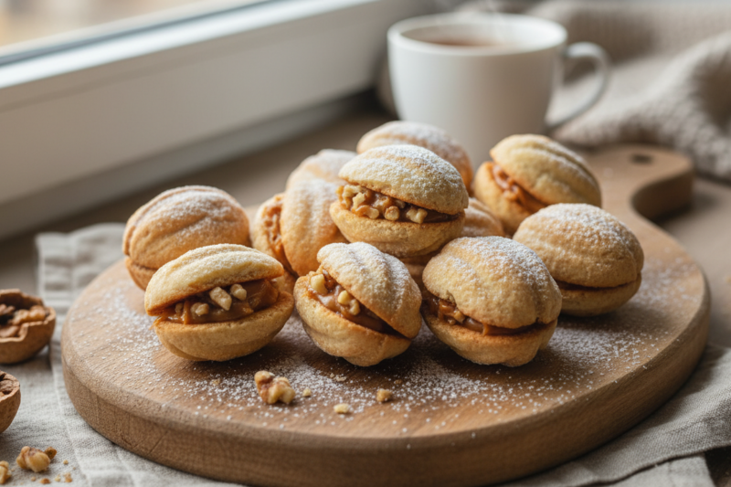 Orzeszki przepis - poznaj sekret idealnie kruchych ciasteczek z kremem