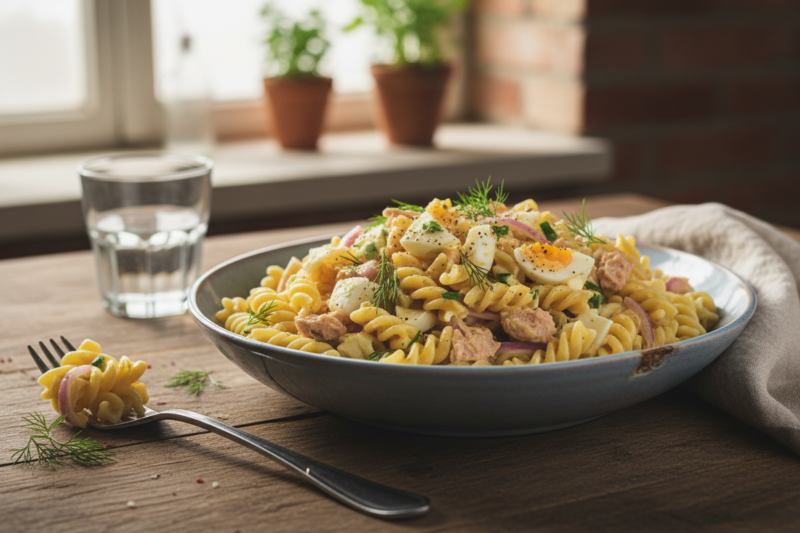 Pasta jajeczna z tuńczykiem - przepis na obłędnie kremowy i szybki dodatek do kanapek