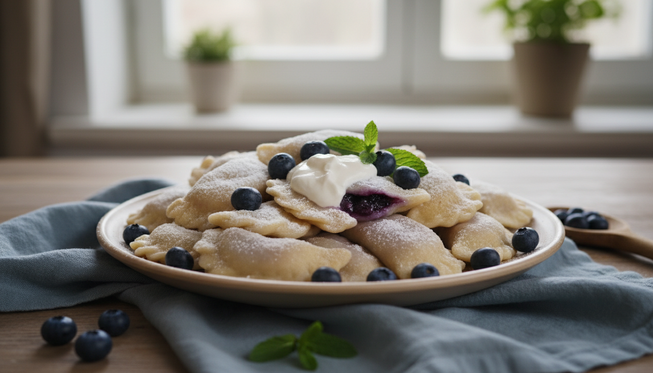 Pierogi z jagodami - sprawdzony przepis na obłędnie puszyste ciasto i soczyste owoce