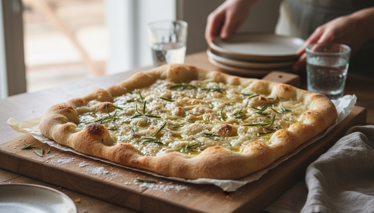 Pizza bianca przepis - sekret obłędnie chrupiącego ciasta i kremowego smaku