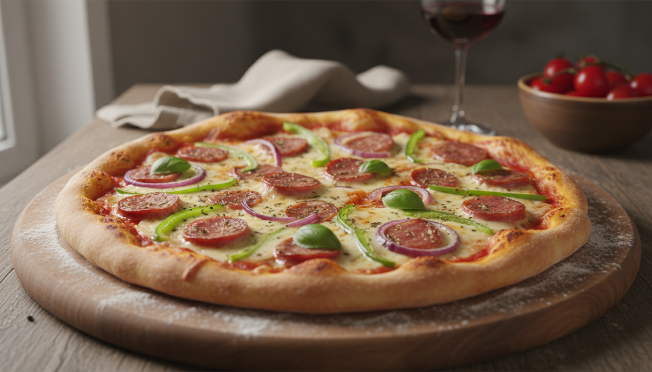 Pizza domowa - najlepszy przepis na chrupiące ciasto jak z pizzerii