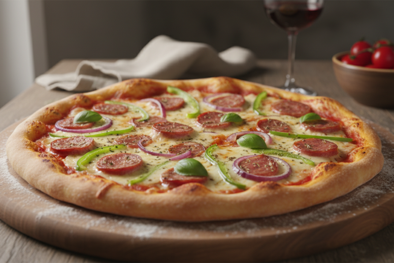 Pizza domowa - najlepszy przepis na chrupiące ciasto jak z pizzerii