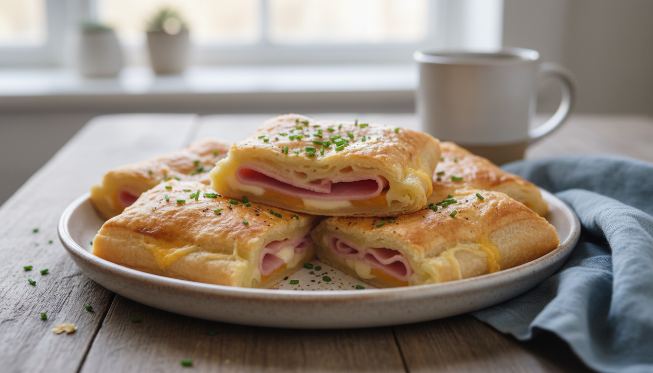 Przepis na ciasto francuskie z szynką i serem - sprawdzony patent na chrupiącą przekąskę w 15 minut