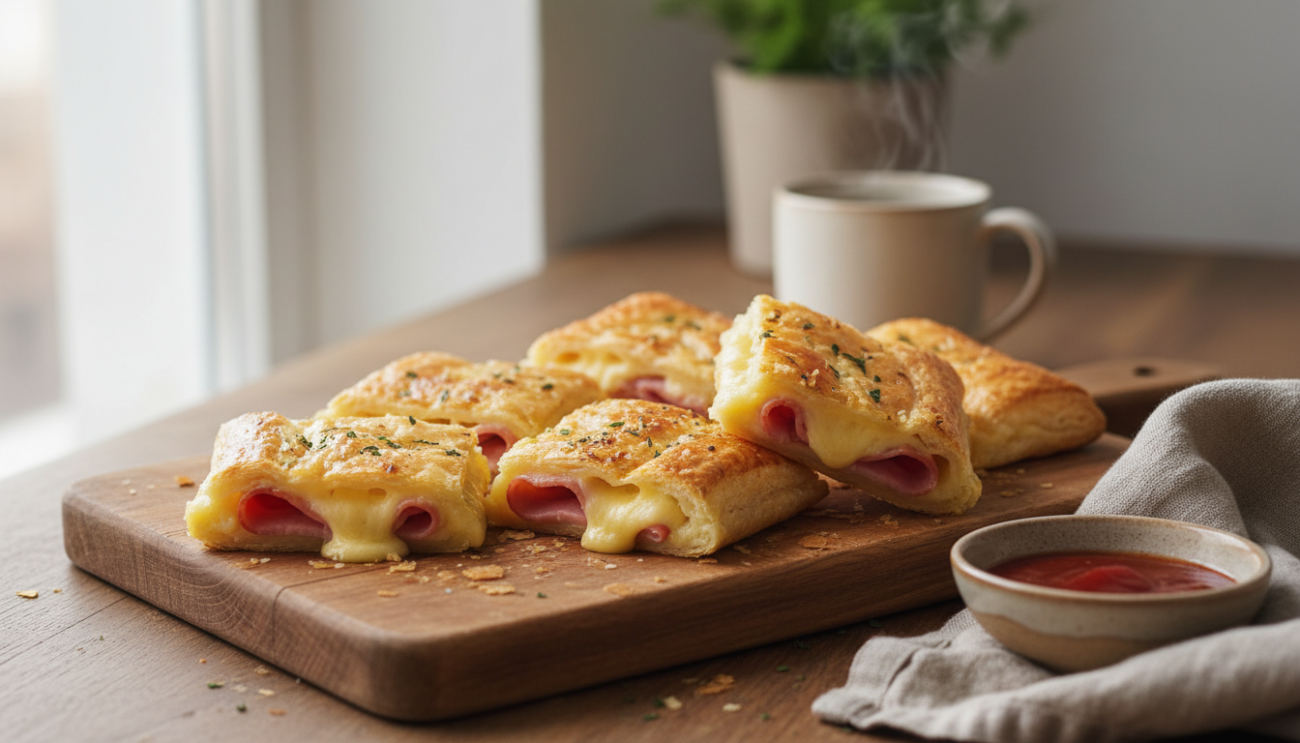 Przepis na ciasto francuskie z szynką i serem - sprawdzony patent na chrupiącą przekąskę w 15 minut