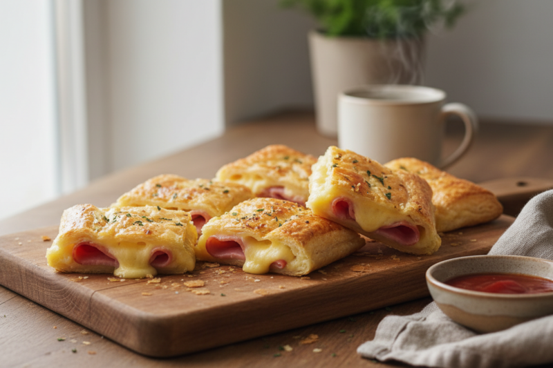 Przepis na ciasto francuskie z szynką i serem - sprawdzony patent na chrupiącą przekąskę w 15 minut