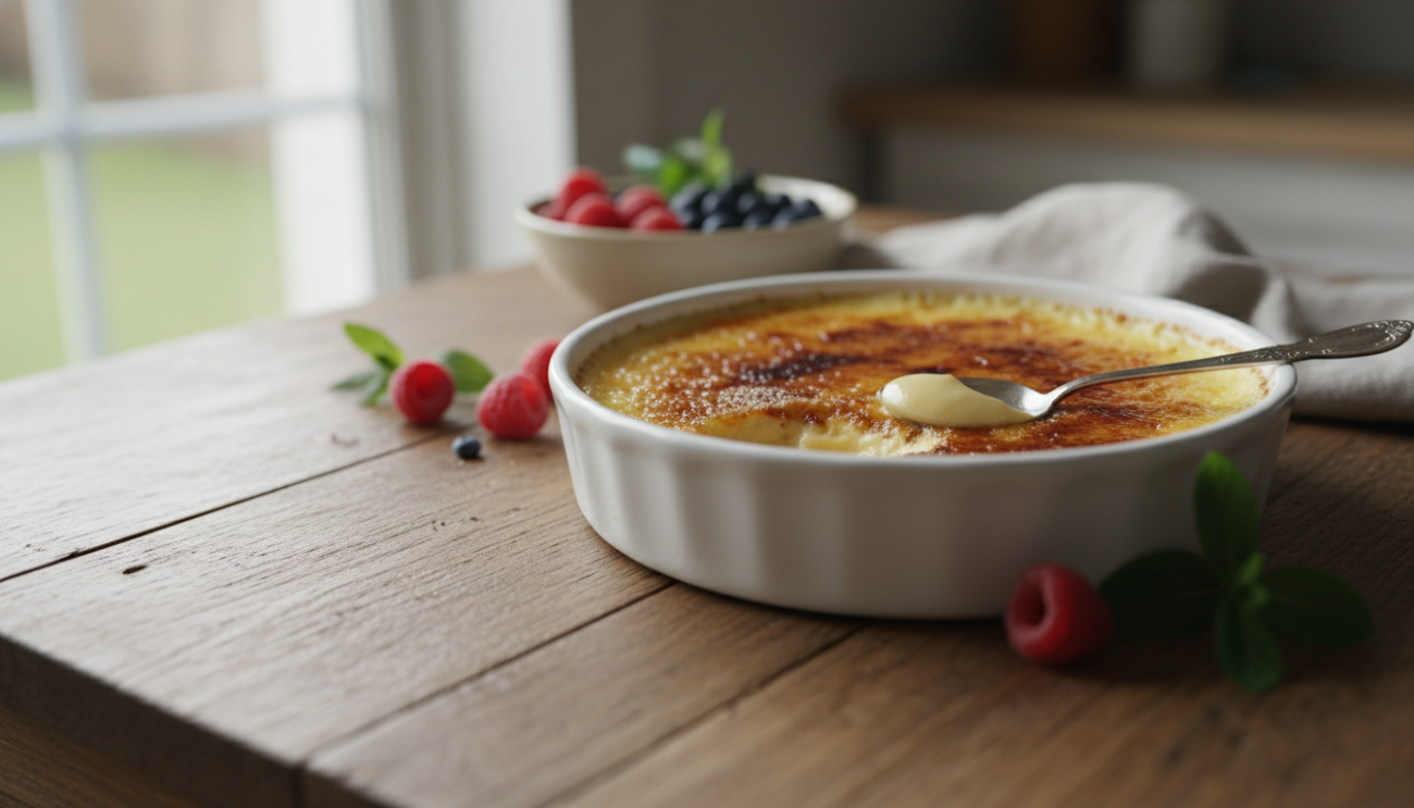 Przepis na creme brulee - aksamitny klasyk z idealnie chrupiącą skorupką