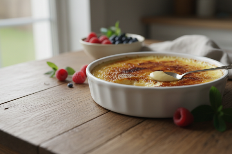 Przepis na creme brulee - aksamitny klasyk z idealnie chrupiącą skorupką
