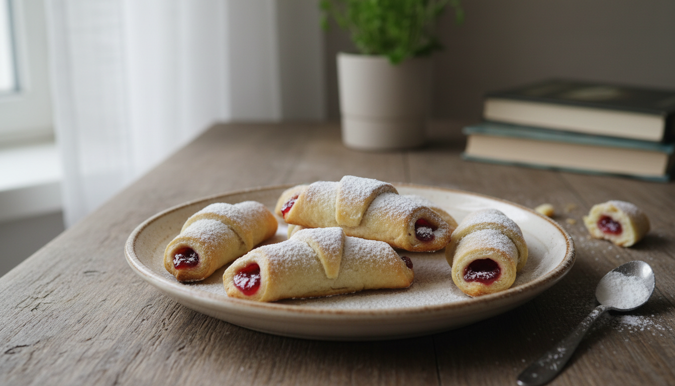 Przepis na domowe rogaliki z marmoladą - sekret obłędnie puszystego ciasta