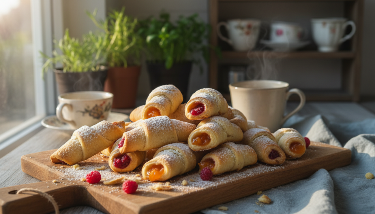 Przepis na domowe rogaliki z marmoladą - sekret obłędnie puszystego ciasta