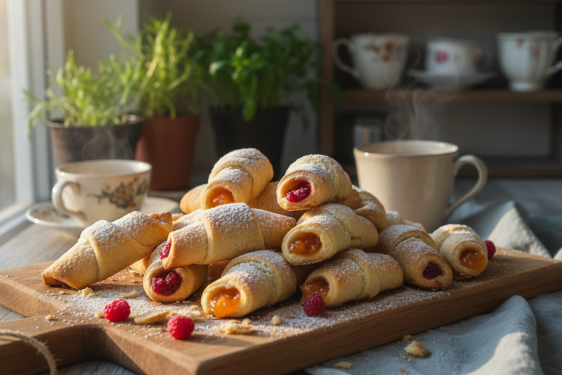 Przepis na domowe rogaliki z marmoladą - sekret obłędnie puszystego ciasta