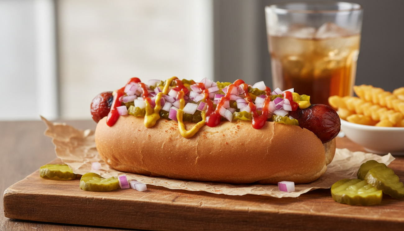 Przepis na hot dogi - sekret idealnie chrupiącej bułki i najlepszych domowych dodatków