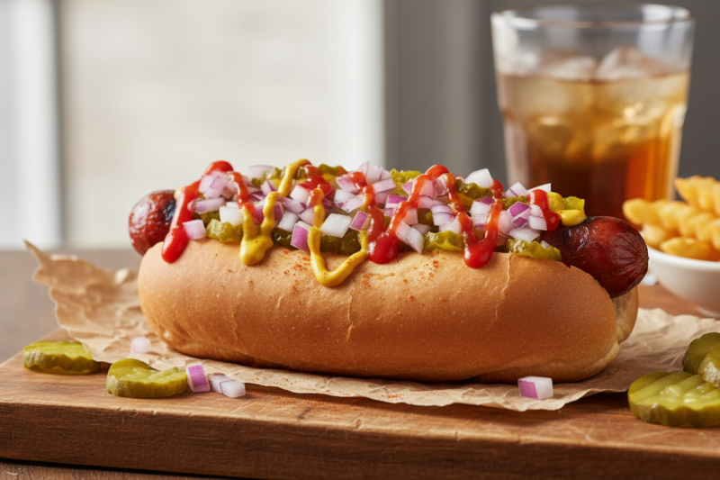 Przepis na hot dogi - sekret idealnie chrupiącej bułki i najlepszych domowych dodatków