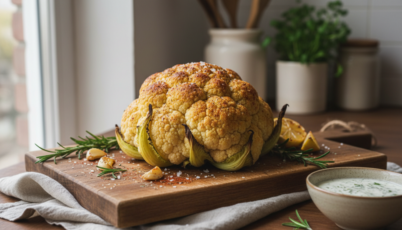 Przepis na pieczony kalafior - odkryj sekret chrupiącej i złocistej przekąski