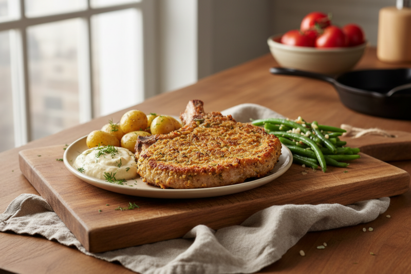 Przepis na schab z kością - sprawdzony sposób na soczyste kotlety jak u mamy