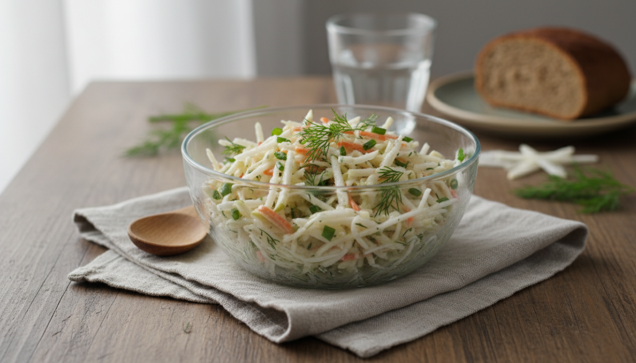 Przepis na surówkę z białej rzodkwi - chrupiący sposób na zdrowy dodatek do obiadu