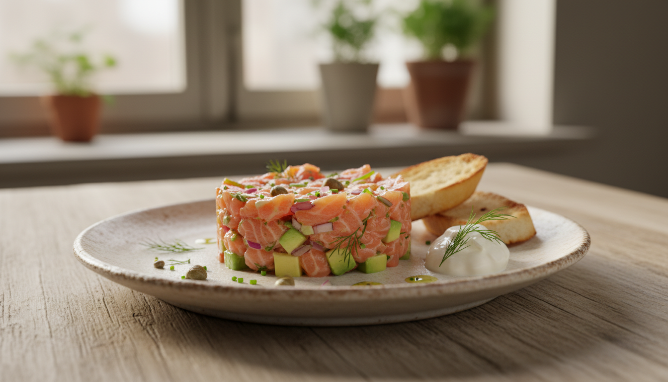 Przepis na tatar z łososia - luksusowa przystawka o restauracyjnym smaku