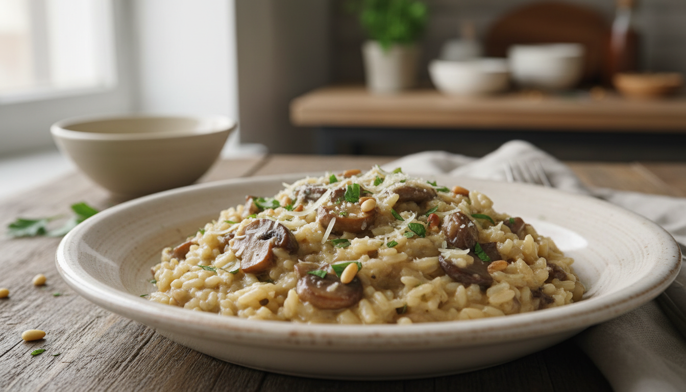 Risotto z grzybami - przepis na najbardziej kremową i aromatyczną ucztę w twoim domu