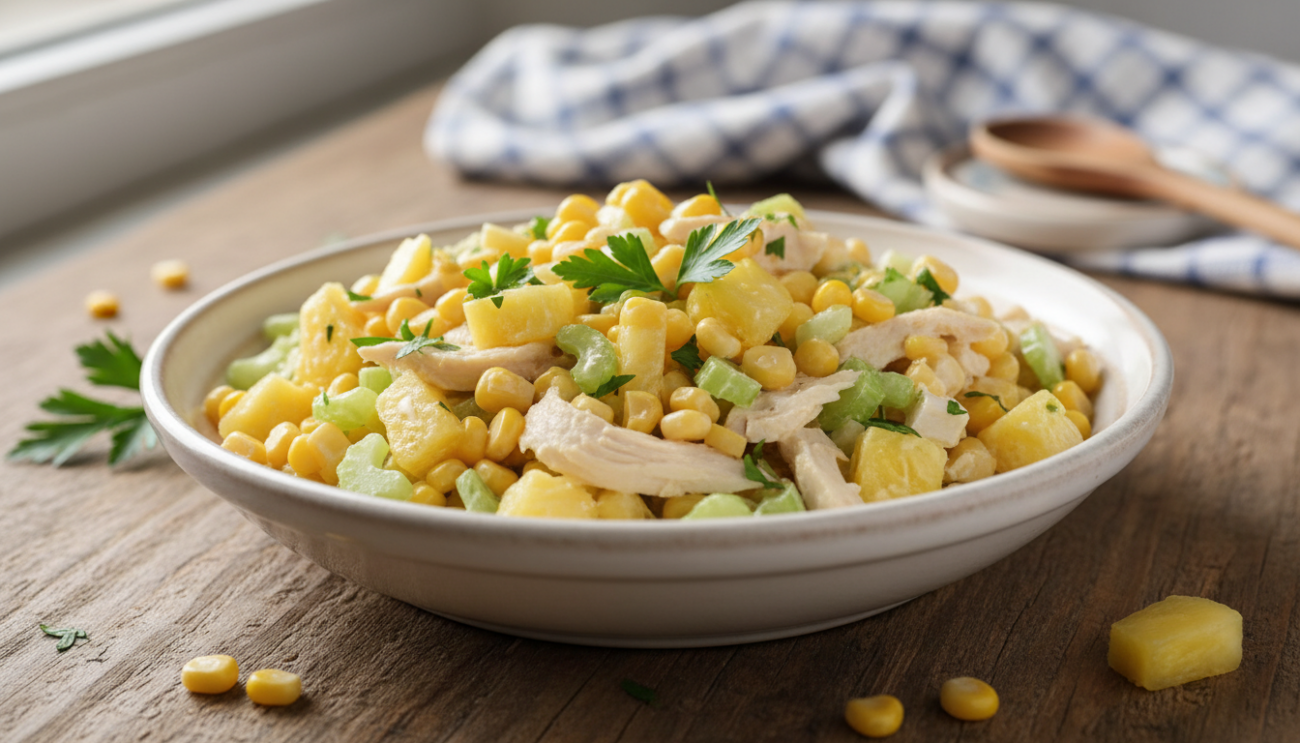 Sałatka z ananasem - sprawdzony przepis na słodko-słony hit imprezy