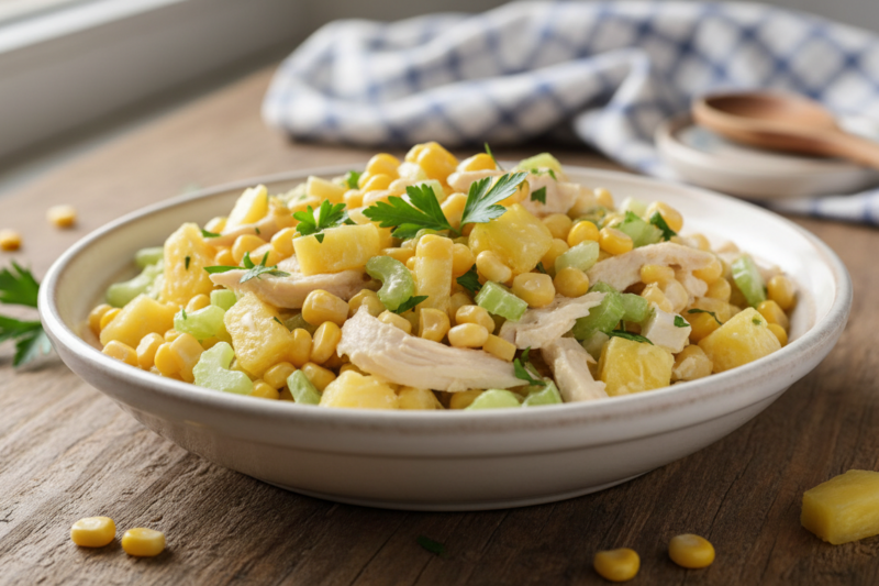 Sałatka z ananasem - sprawdzony przepis na słodko-słony hit imprezy