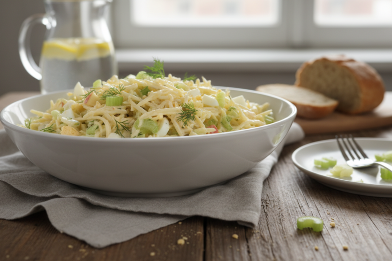 Sałatka z selera naciowego - przepis na chrupiący hit każdej imprezy