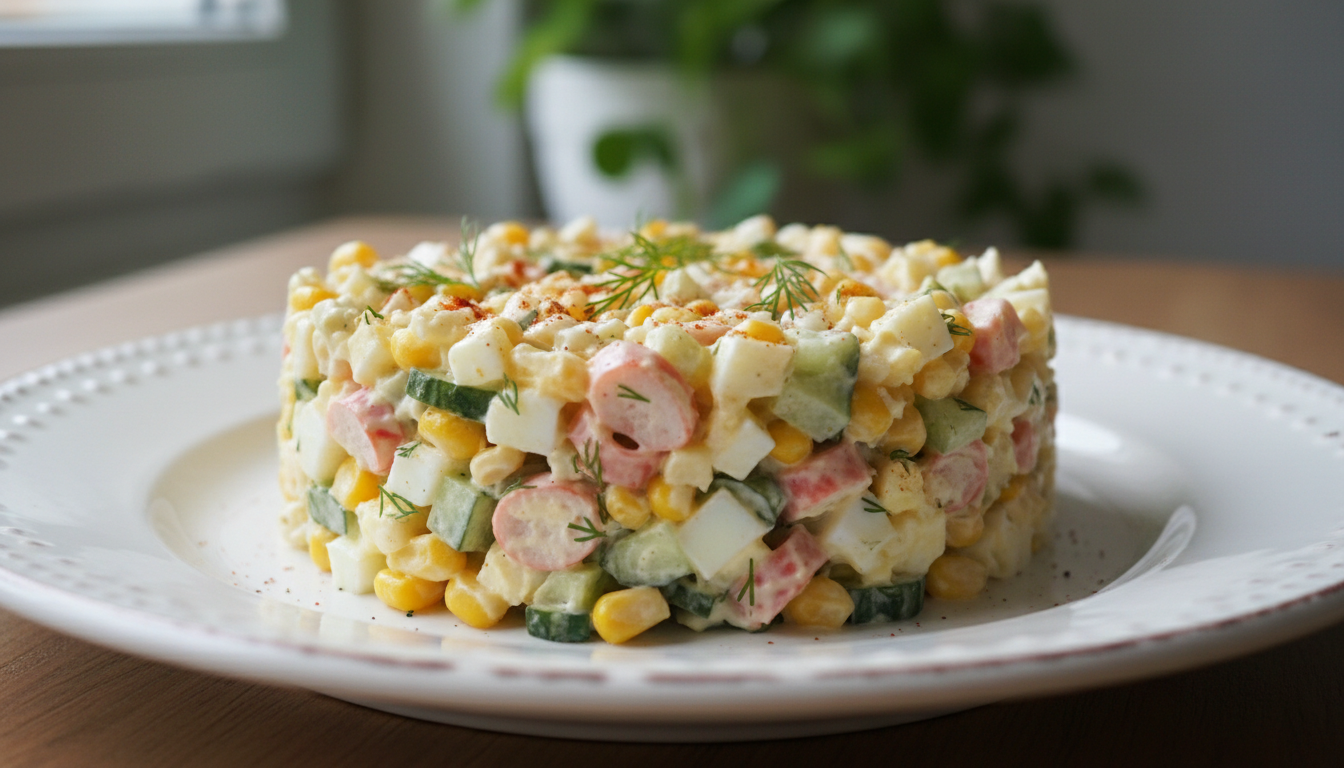 Sałatka z surimi - sprawdzony przepis na szybką i tanią przekąskę imprezową