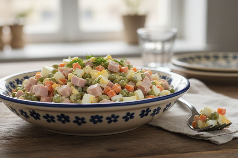 Sałatka z szynką - szybki przepis na hit który błyskawicznie znika ze stołu