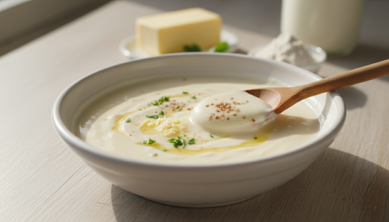 Sos beszamelowy - sprawdzony przepis na idealnie aksamitny krem bez grudek